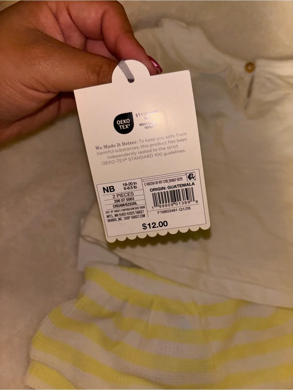 cloud island White Tee & Aqua/Yellow Shorts 2-Piece Set